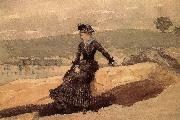 Winslow Homer The woman on the beach oil painting on canvas